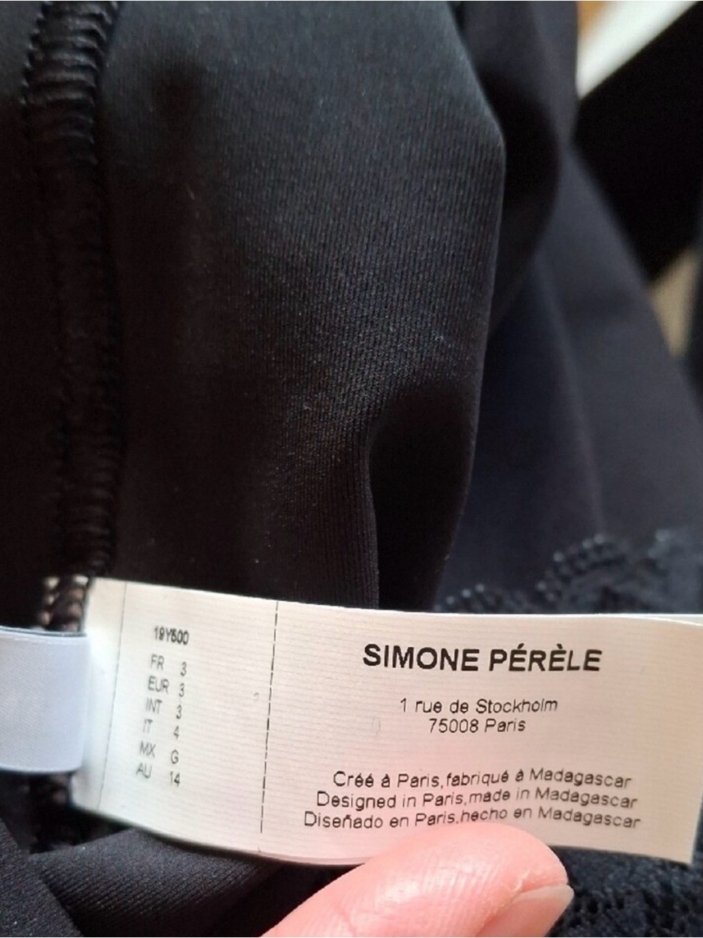 NWT Simone Perele Subtile Lace Shapewear Bodysuit Black M - Picture 8 of 9